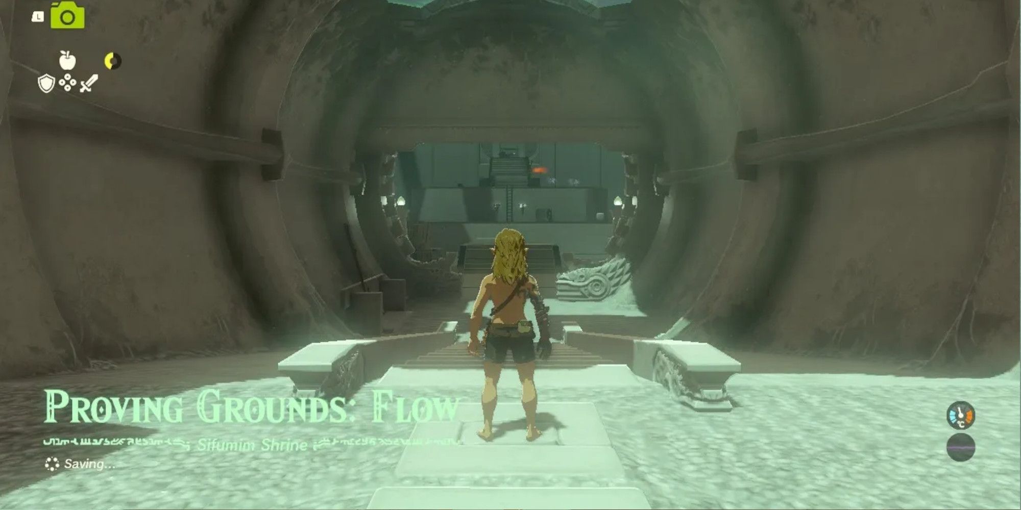 Link entering Sifumim Shrine in The Legend of Zelda Tears of the Kingdom-1