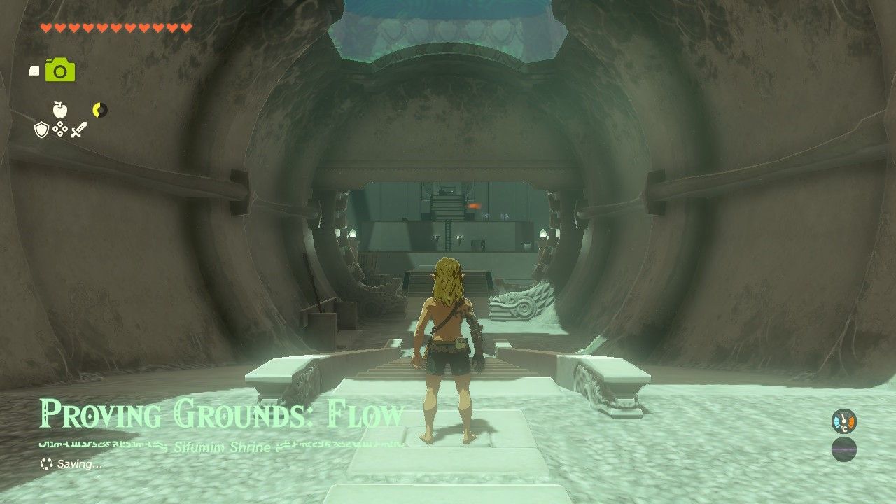 Link entering Sifumim Shrine in The Legend of Zelda Tears of the Kingdom
