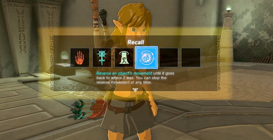 link obtaining the recall ability from zelda in the temple of time in the legend of zelda tears of the kingdom