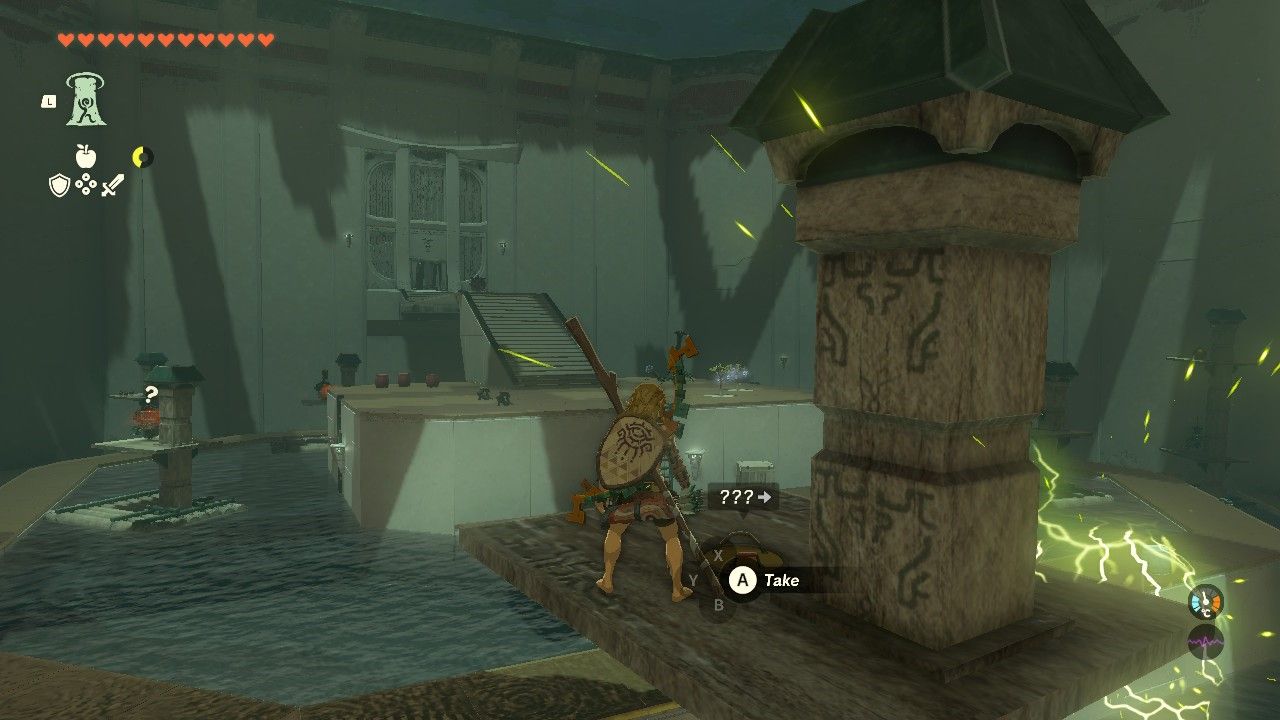 Link on top of a platform in The Legend of Zelda Tears of the Kingdom