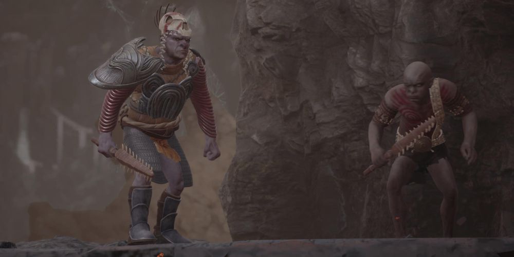 a pair of cirith ungol orcs in the lord of the rings: gollum