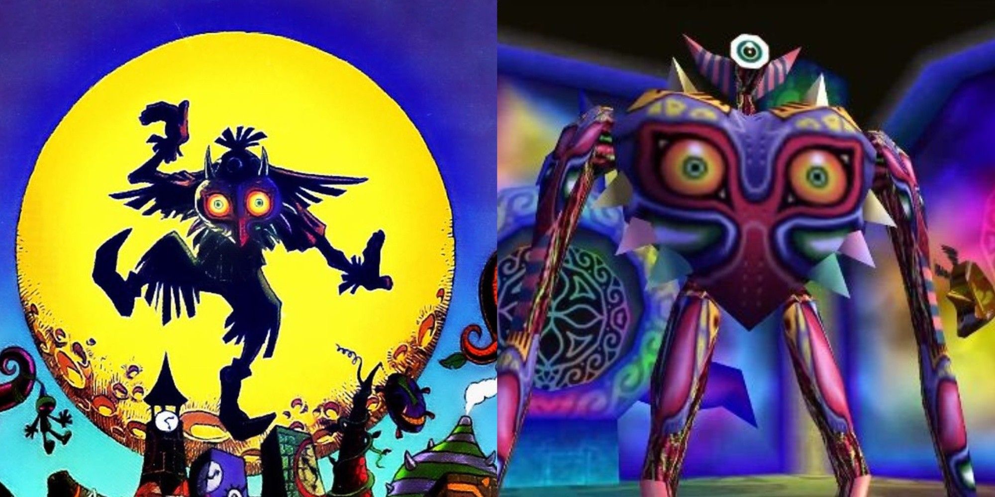 majora's mask and majora's incarnation skull kid legend of zelda villains