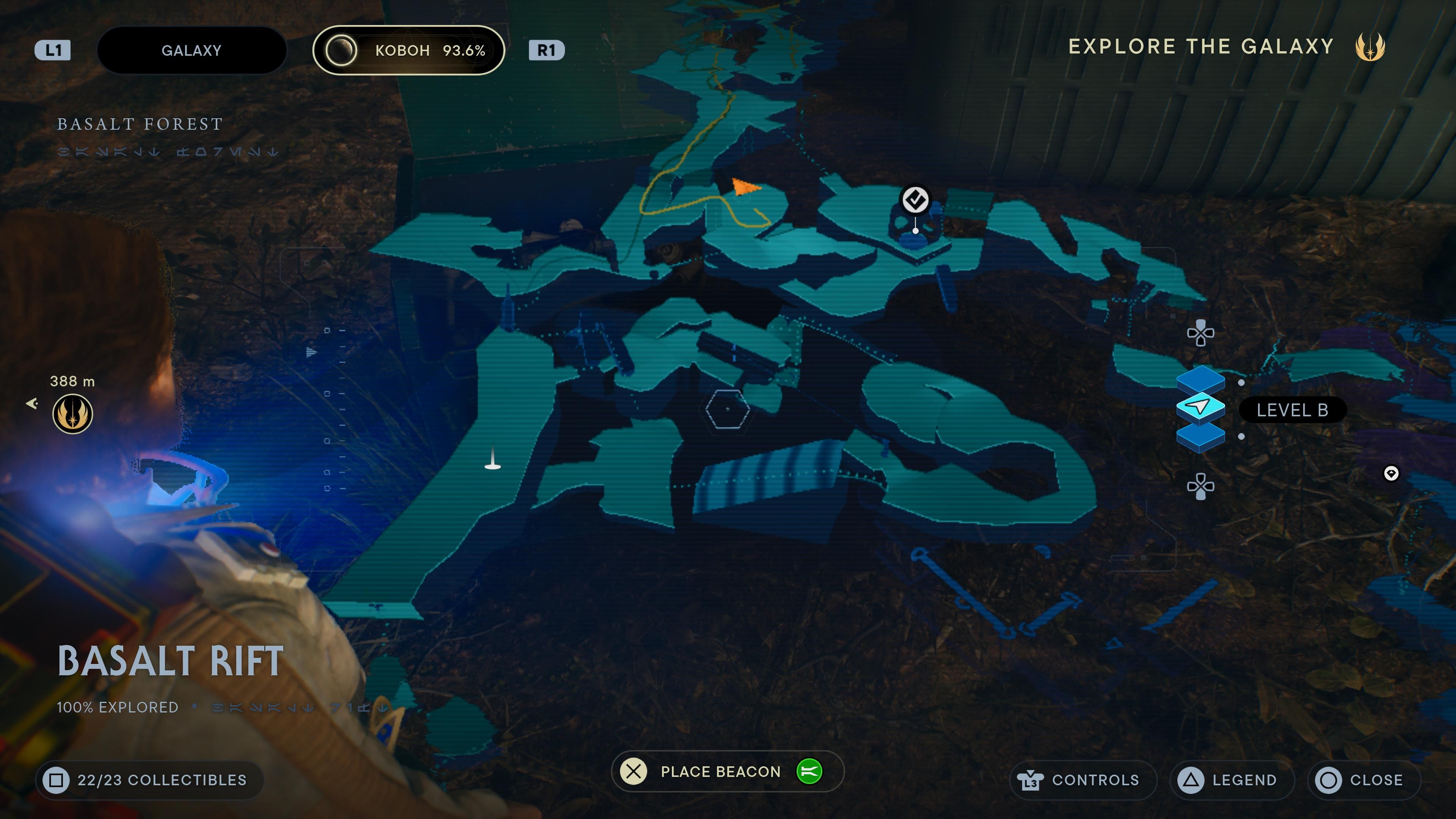 Map location of a chest near stormtrooper squad in Basalt Rift