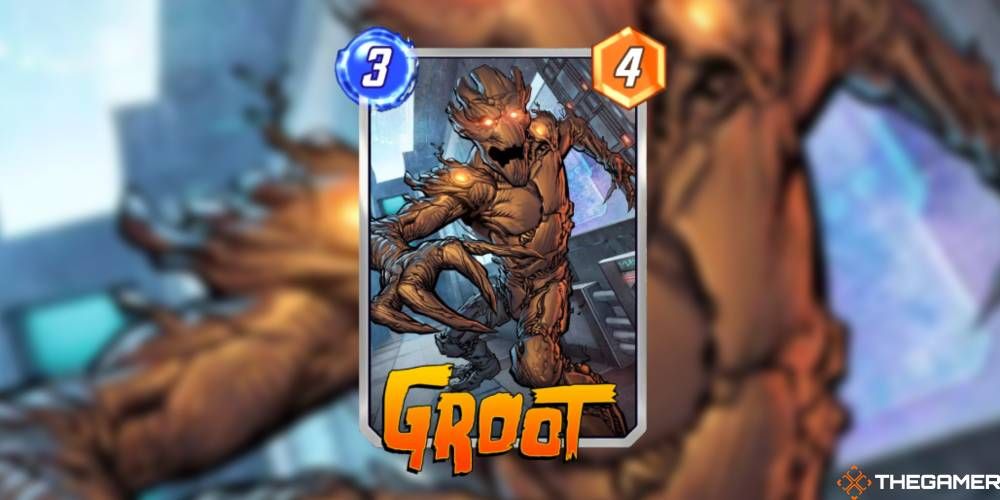Marvel Snap Guardians of the Galaxy Cards Groot standard variant