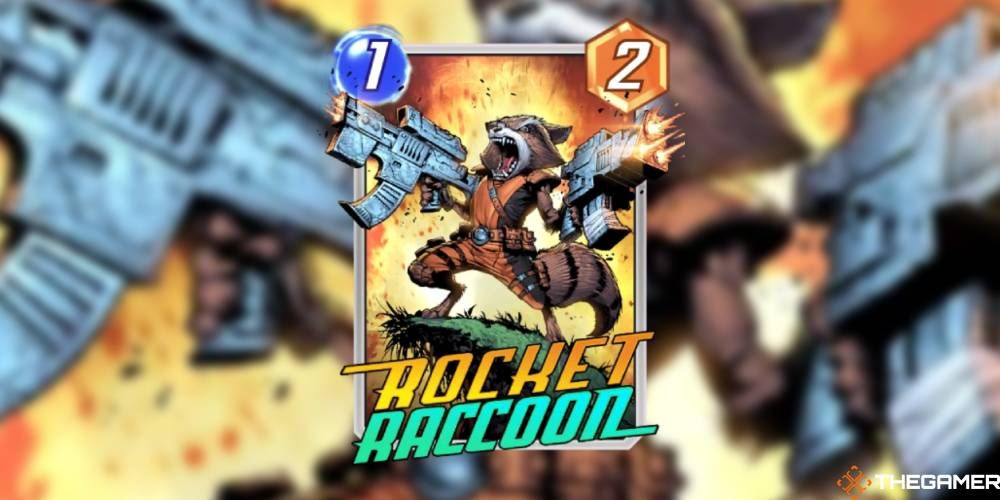 Marvel Snap Guardians of the Galaxy Cards Rocket standard variant