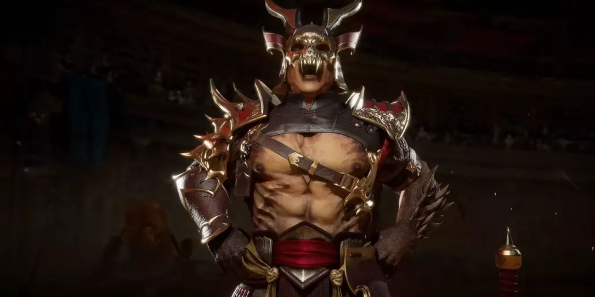 Mortal Kombat 11 Shao Kahn posing