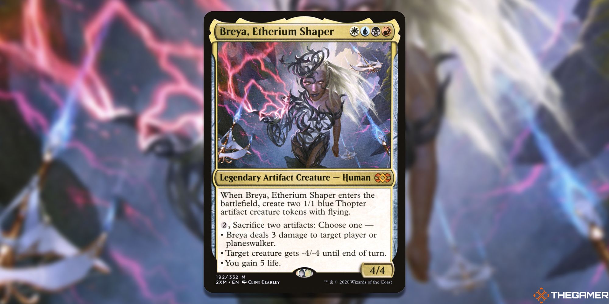 Image of the Breya, Etherium Shaper card in Magic: The Gathering, with art by Clint Cearley
