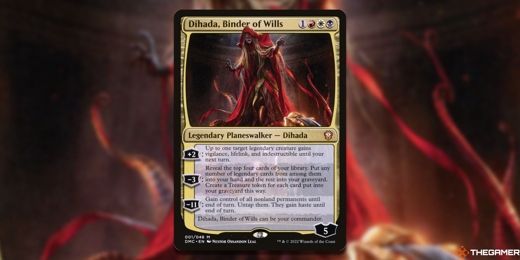 Image of the Dihada, Binder of Wills  card in Magic: The Gathering, with art by Nestor Ossandon Leal