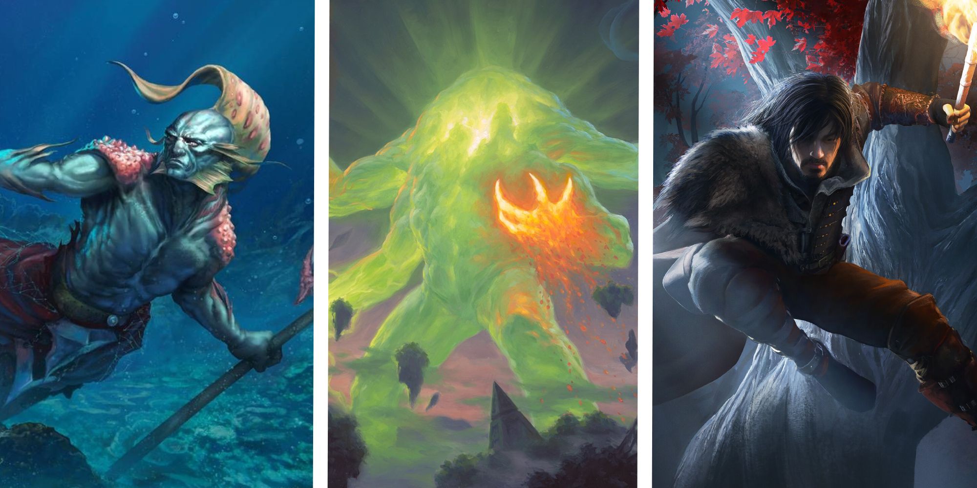 MTG Feature Four Color No Black Thrasios, Omnath, and Elmar