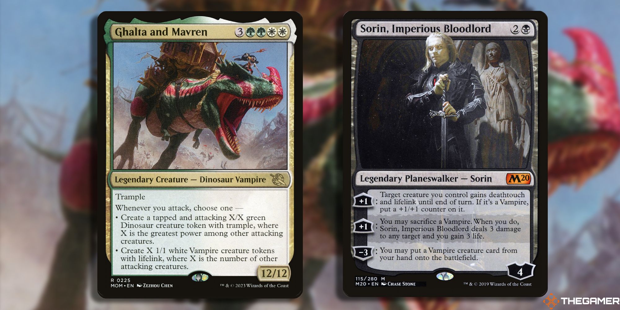MTG Ghalta and Mavren and Sorin, Imperious Bloodlord