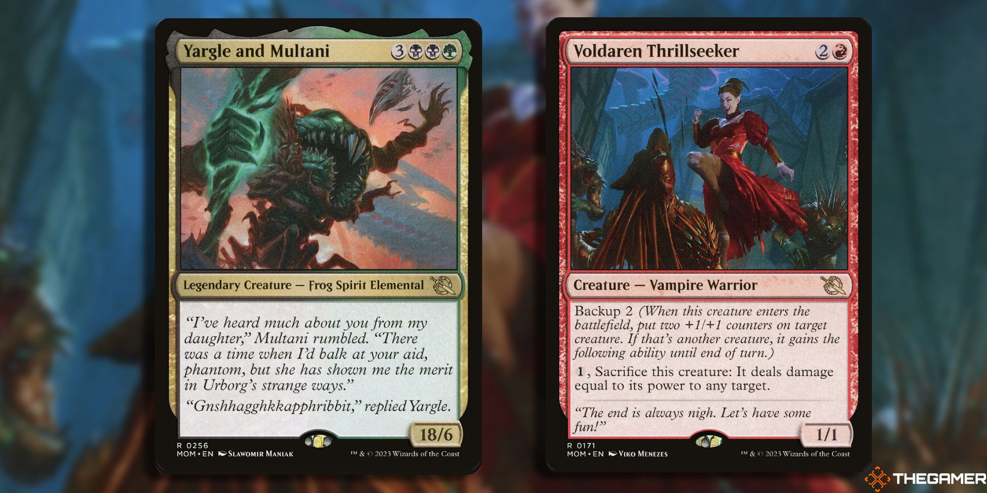 MTG Yargle and Multani and Voldaren Thrillseeker
