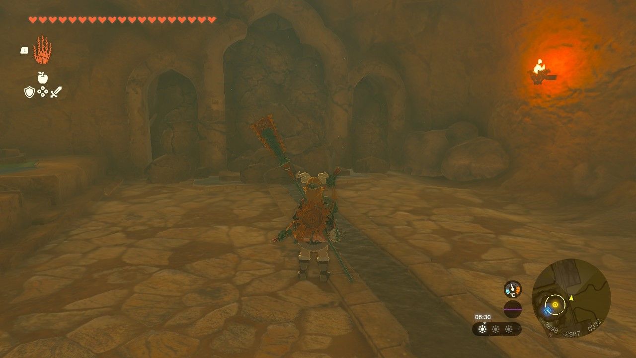 Piles of rubble in the Gerudo shelter in The Legend of Zelda Tears of the Kingdom