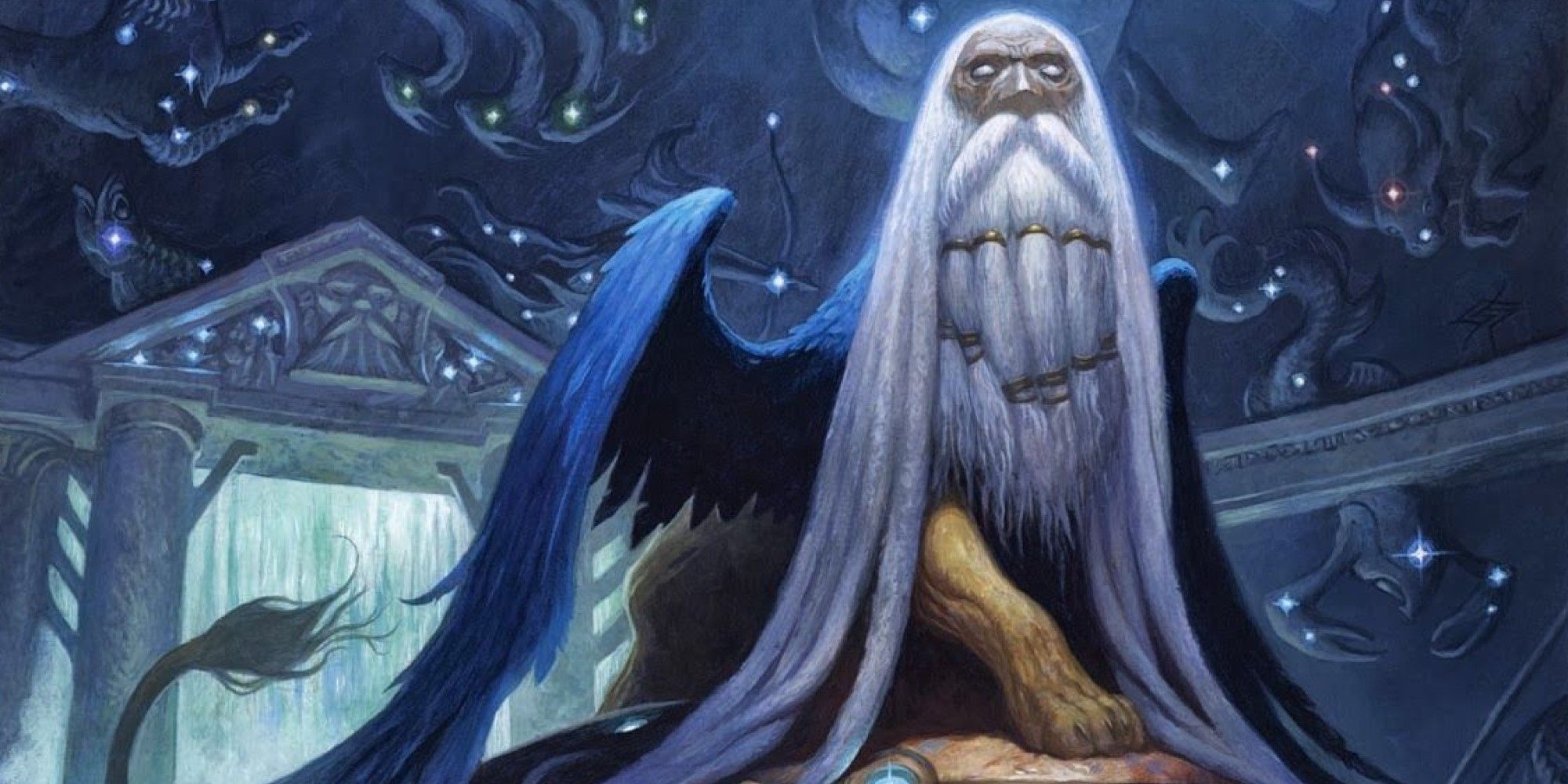 MTG A bearded Sphinx in a primitive planetarium