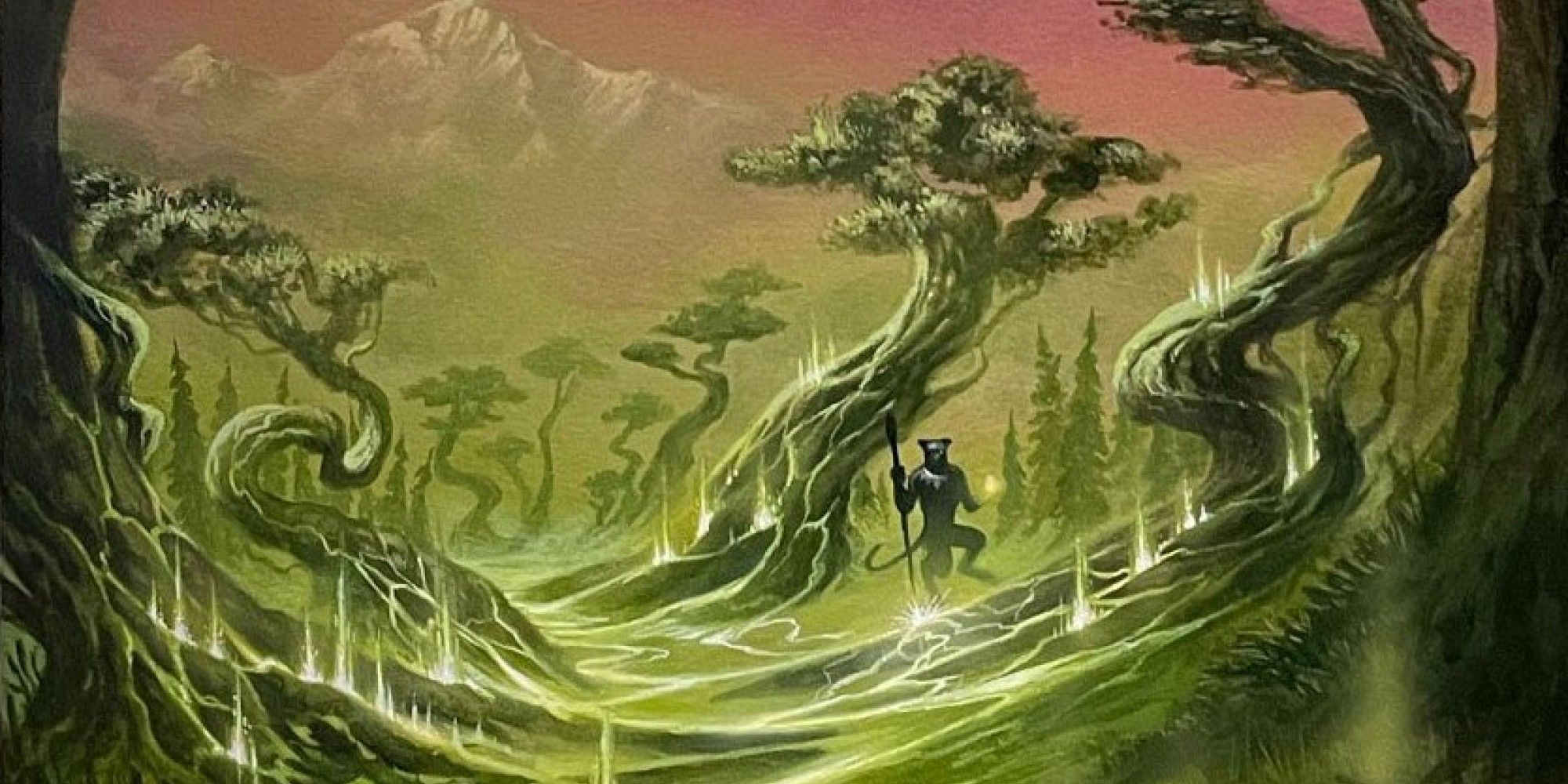MTG Lord Windgrace standing among some trees