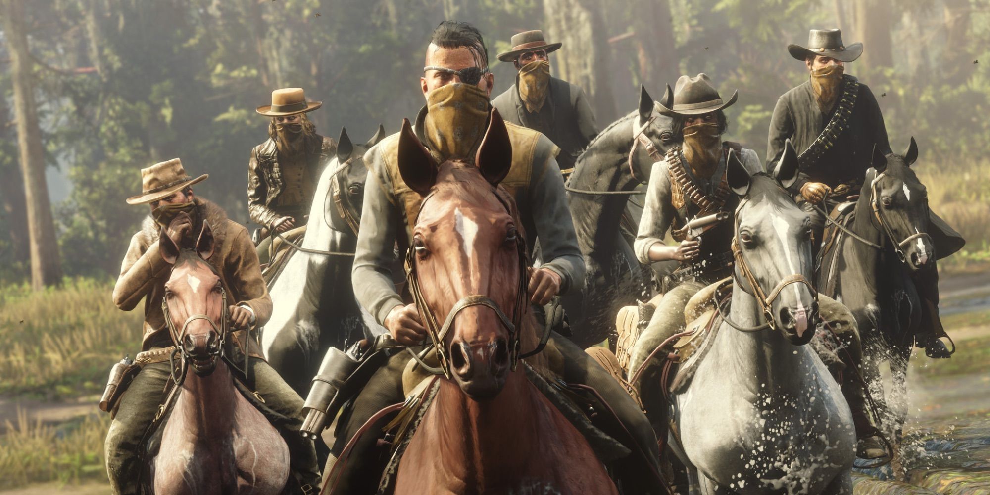 Red Dead Redemption 2 Online posse riding horses