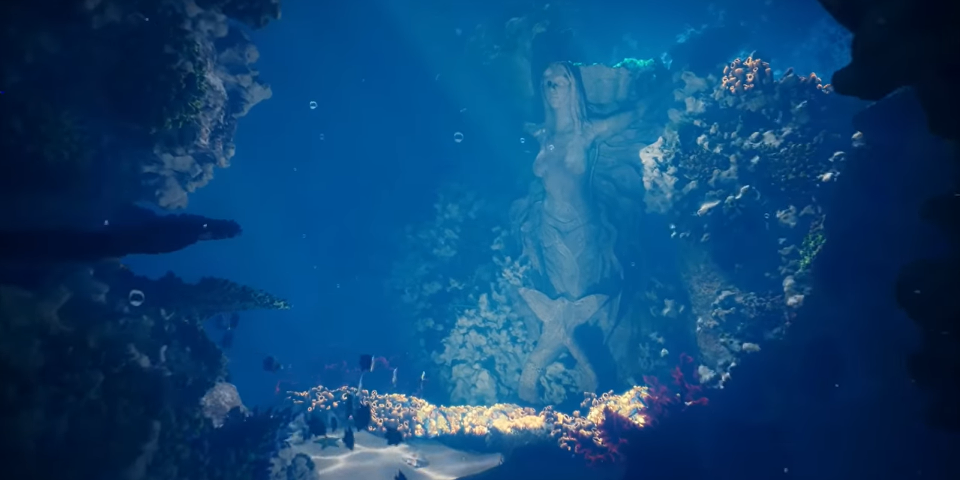 Mermaid cavern in indie game Siren
