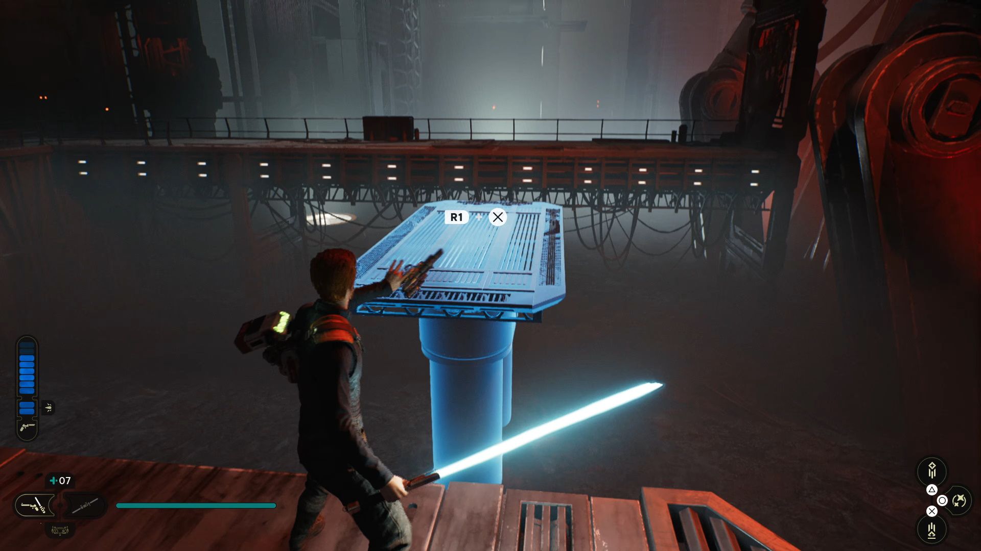 Star Wars Jedi Survivor, Cal lifting the platform