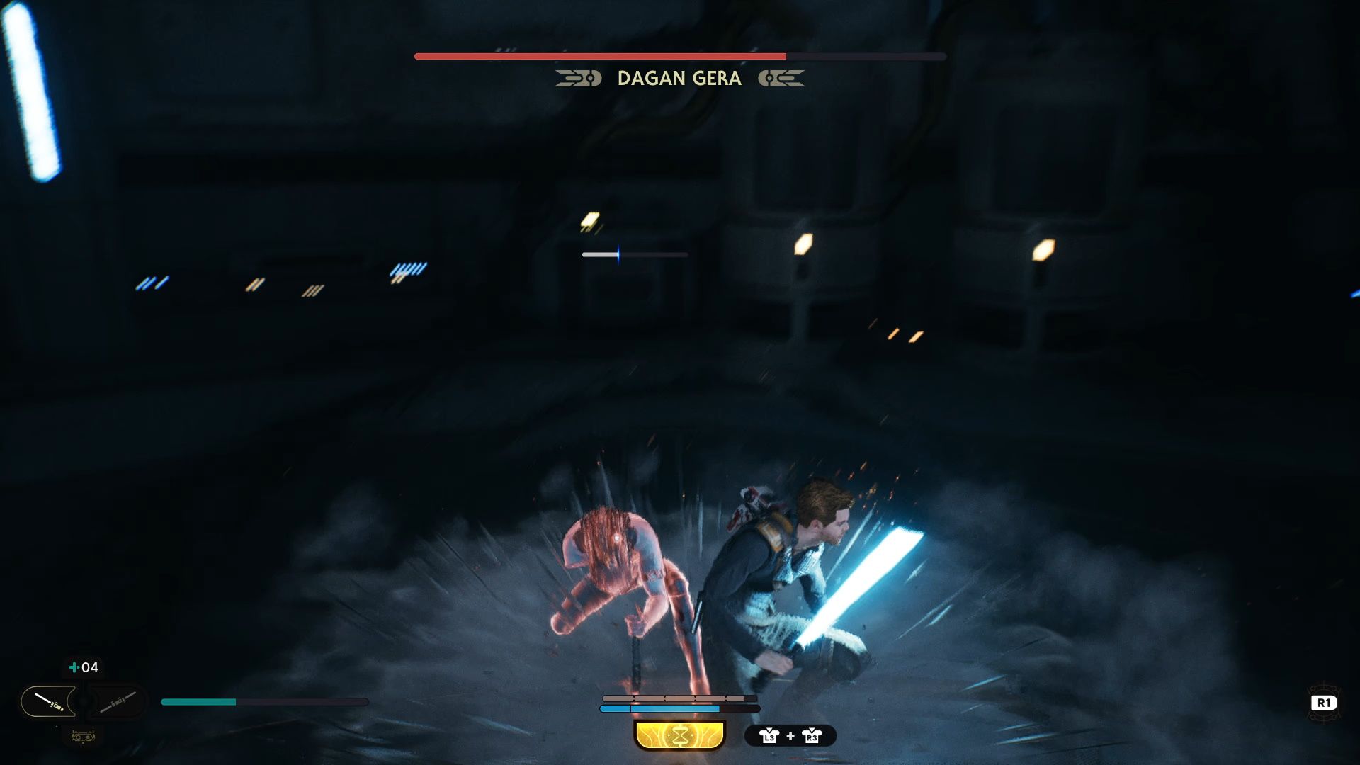 Star Wars Jedi Survivor, Dagan missing with his plunging attack