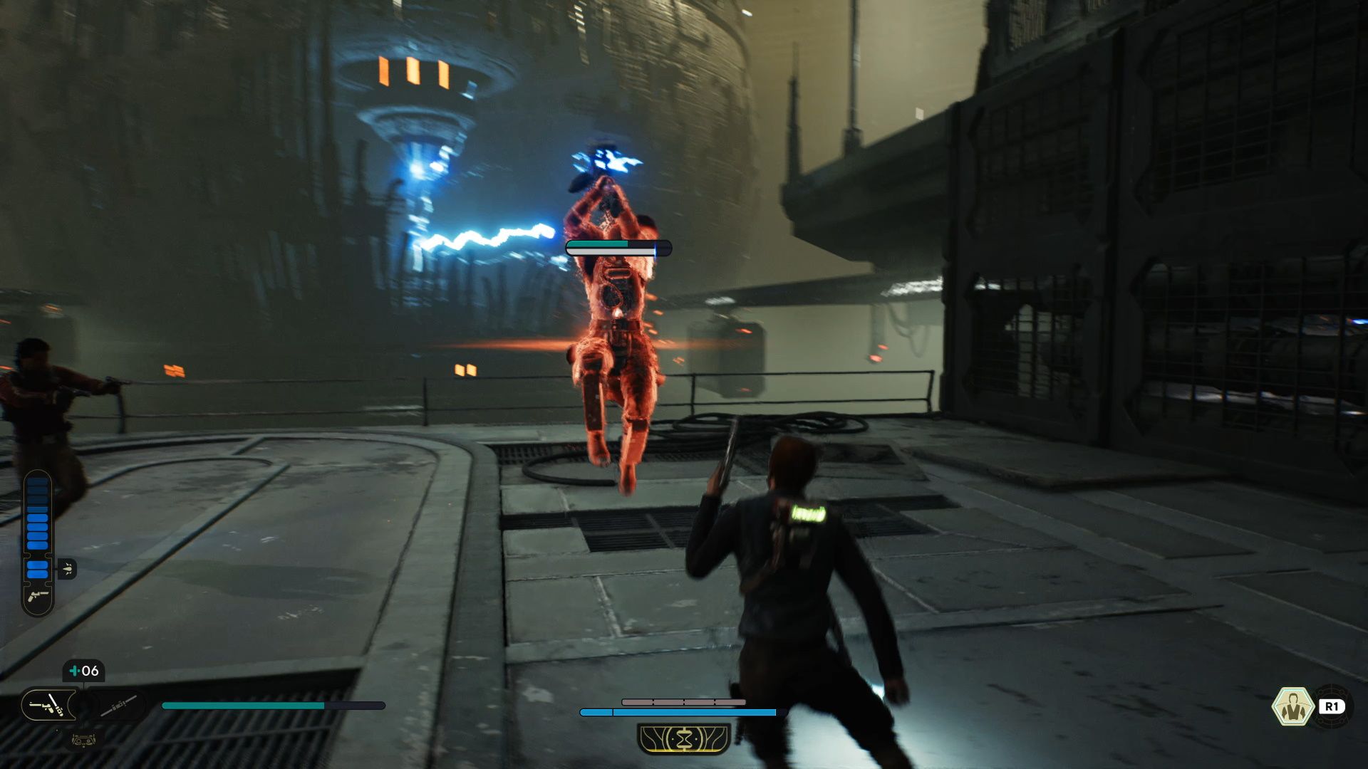 Star Wars Jedi Survivor, The Smasher's leaping attack