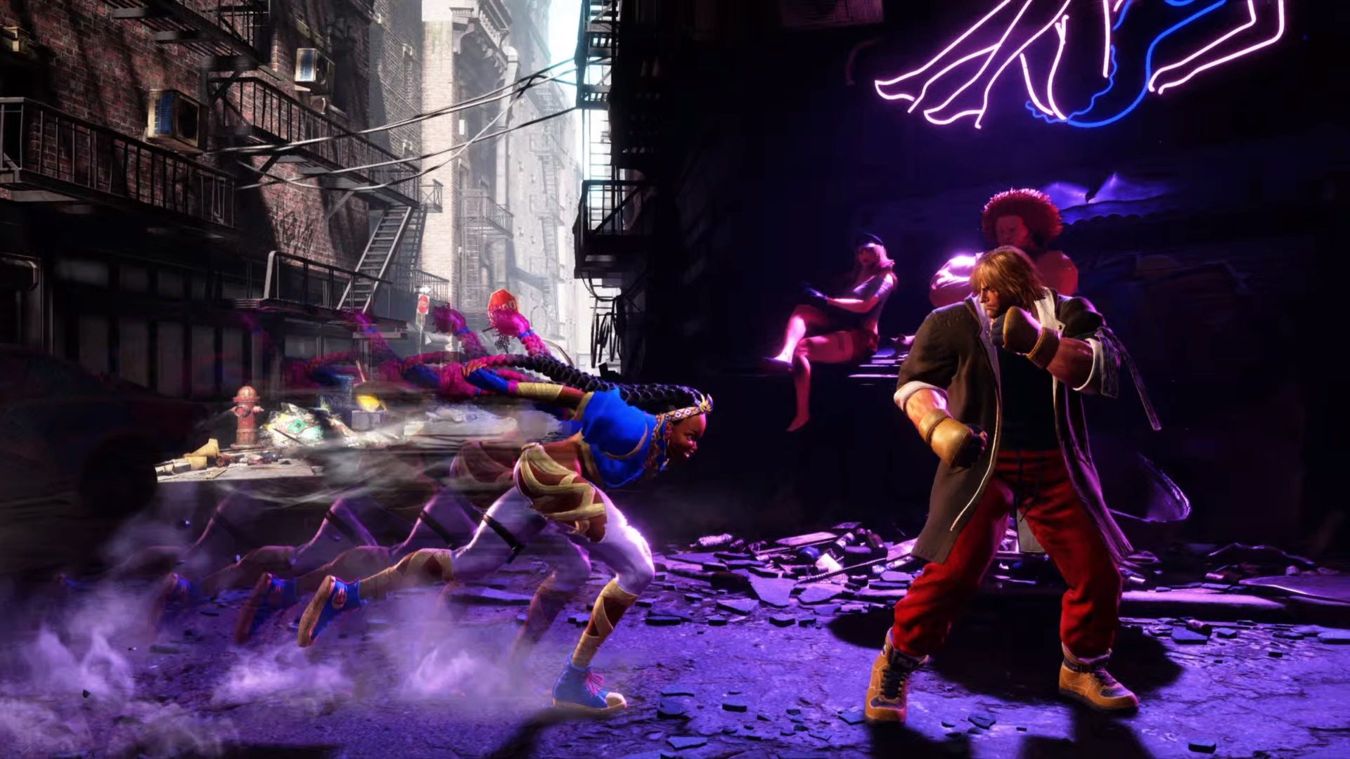 Street Fighter 6, Kimberly Guide, Kimberly sprinting toward Ken