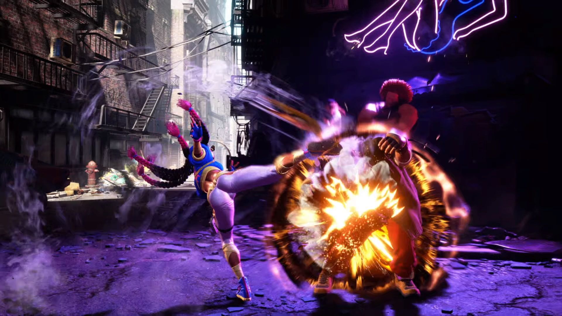Street Fighter 6, Kimberly Guide, Kimberly using the overhead ender for her Sprint attack