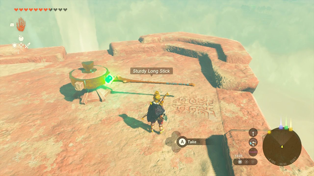 Tears of the Kingdom - A makeshift capstan for the third light tower