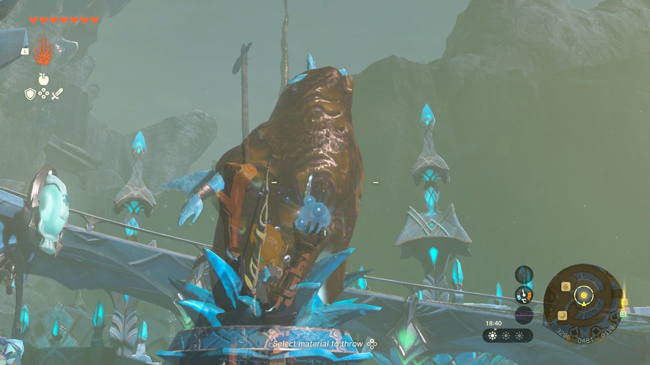 Tears of the Kingdom - Cleaning the sludge statue