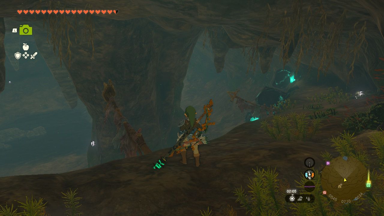 Tears of the Kingdom - Crenel Hills Cave main room