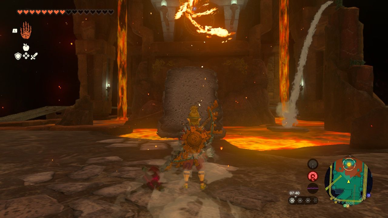 Tears of the Kingdom - Fire Temple - Ramp up to the fourth gong