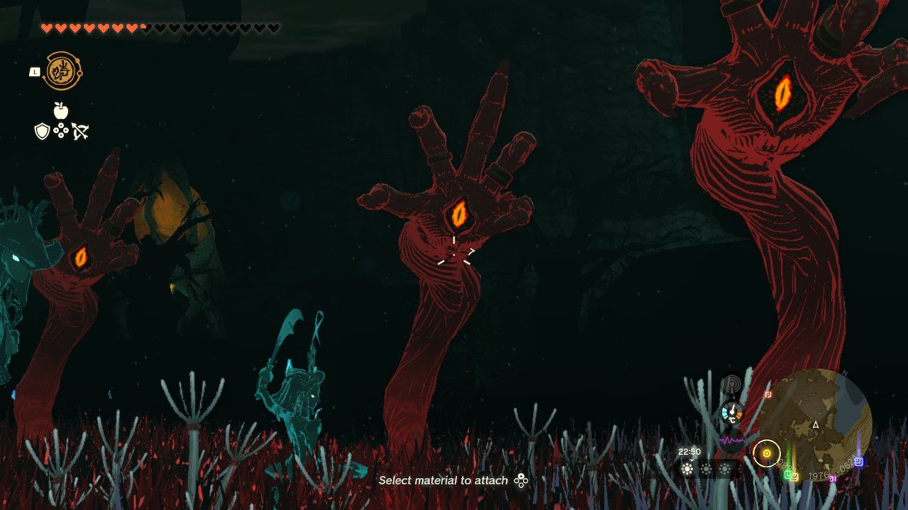 Tears of the Kingdom - Gloom hands in Korok Grove