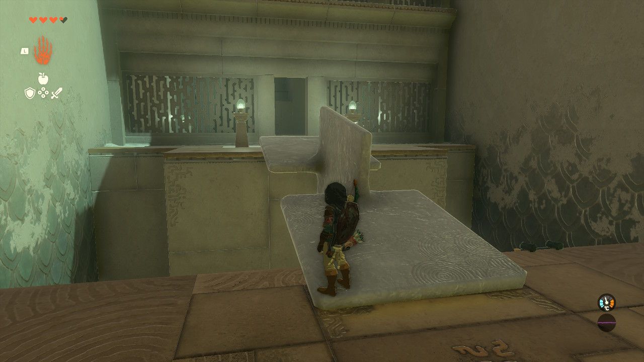 Tears of the Kingdom - Jiosin Shrine - Using the first shape as a ladder
