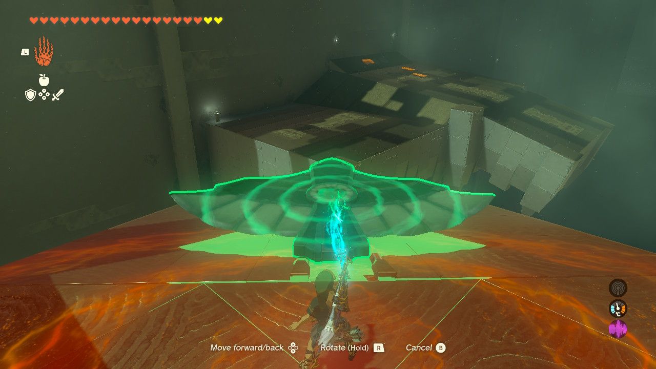 Tears of the Kingdom - Jirutagumac Shrine - Placing a wing on a ramp