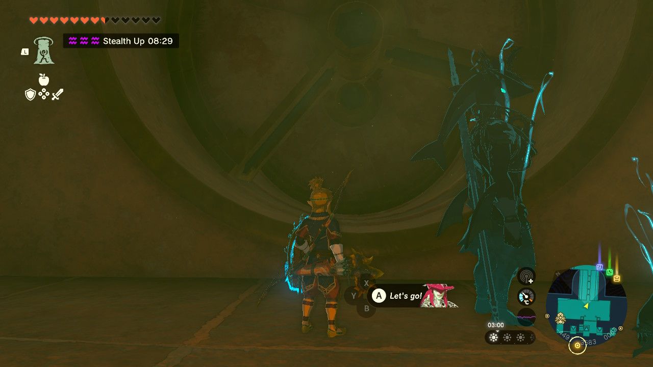 Tears of the Kingdom - Lightning Temple - Rotating wheels with gaps