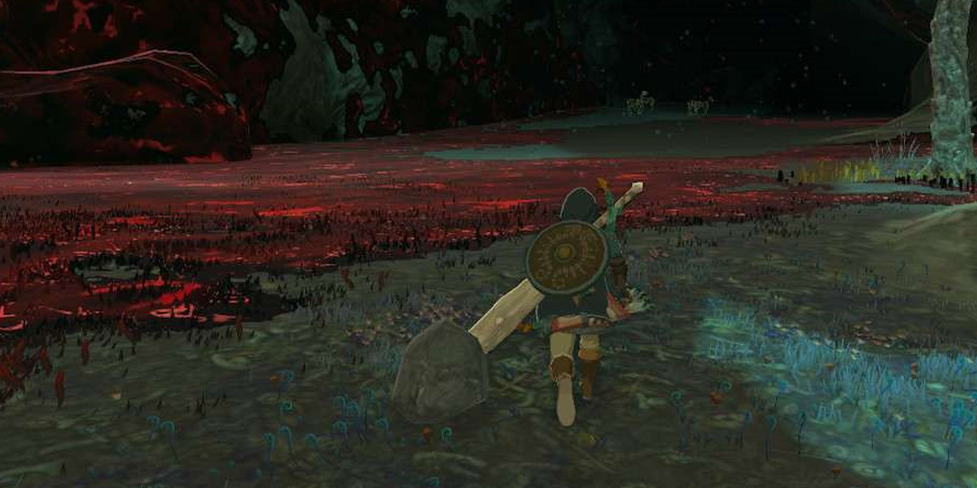 Tears Of The Kingdom Link Running Through The Depths
