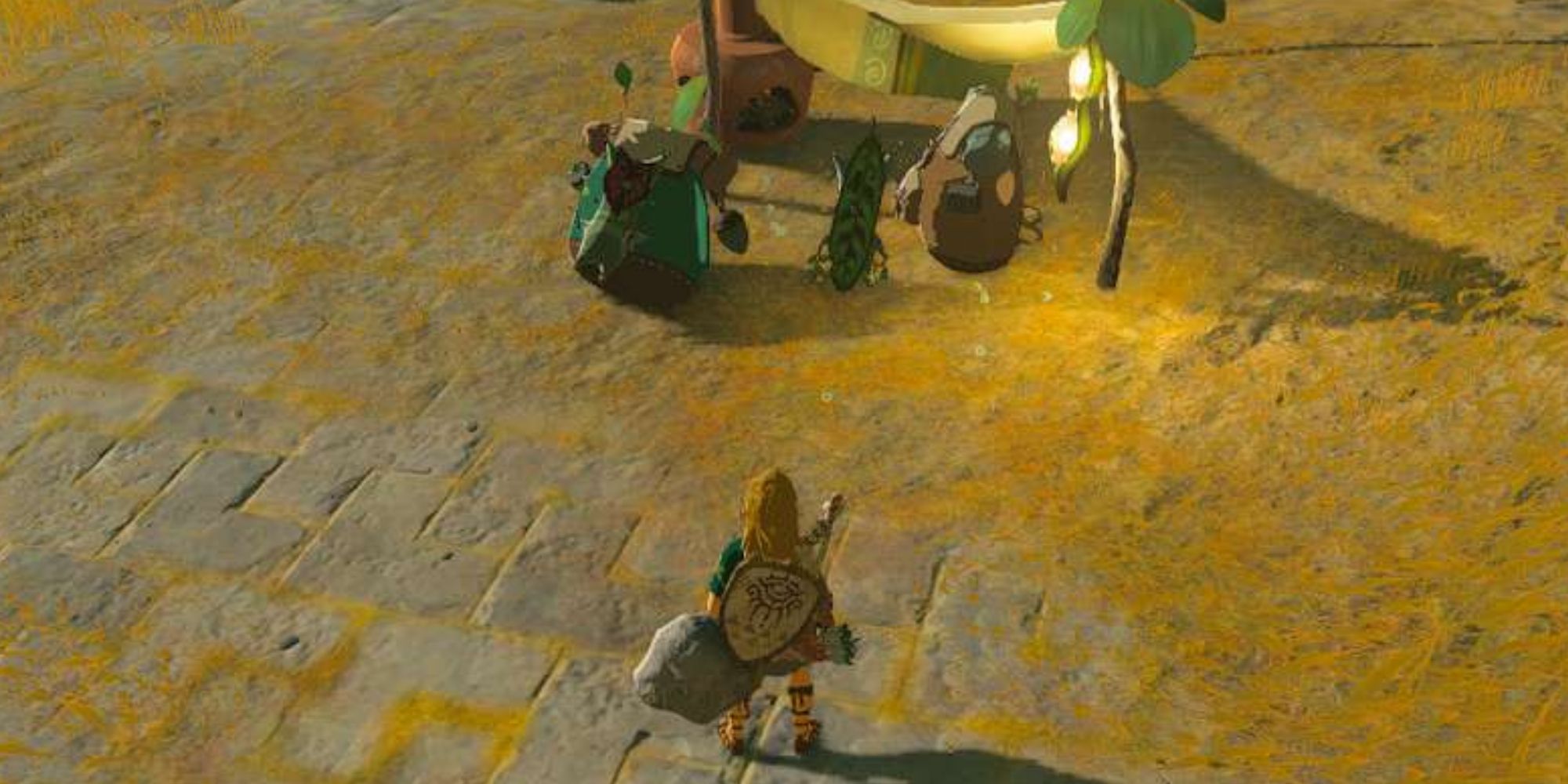 Tears Of The Kingdom Link With Backpack Koroks