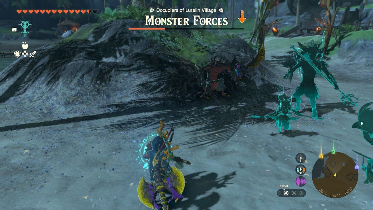 Tears of the Kingdom - Lurelin Village - A Lizalfos enemy