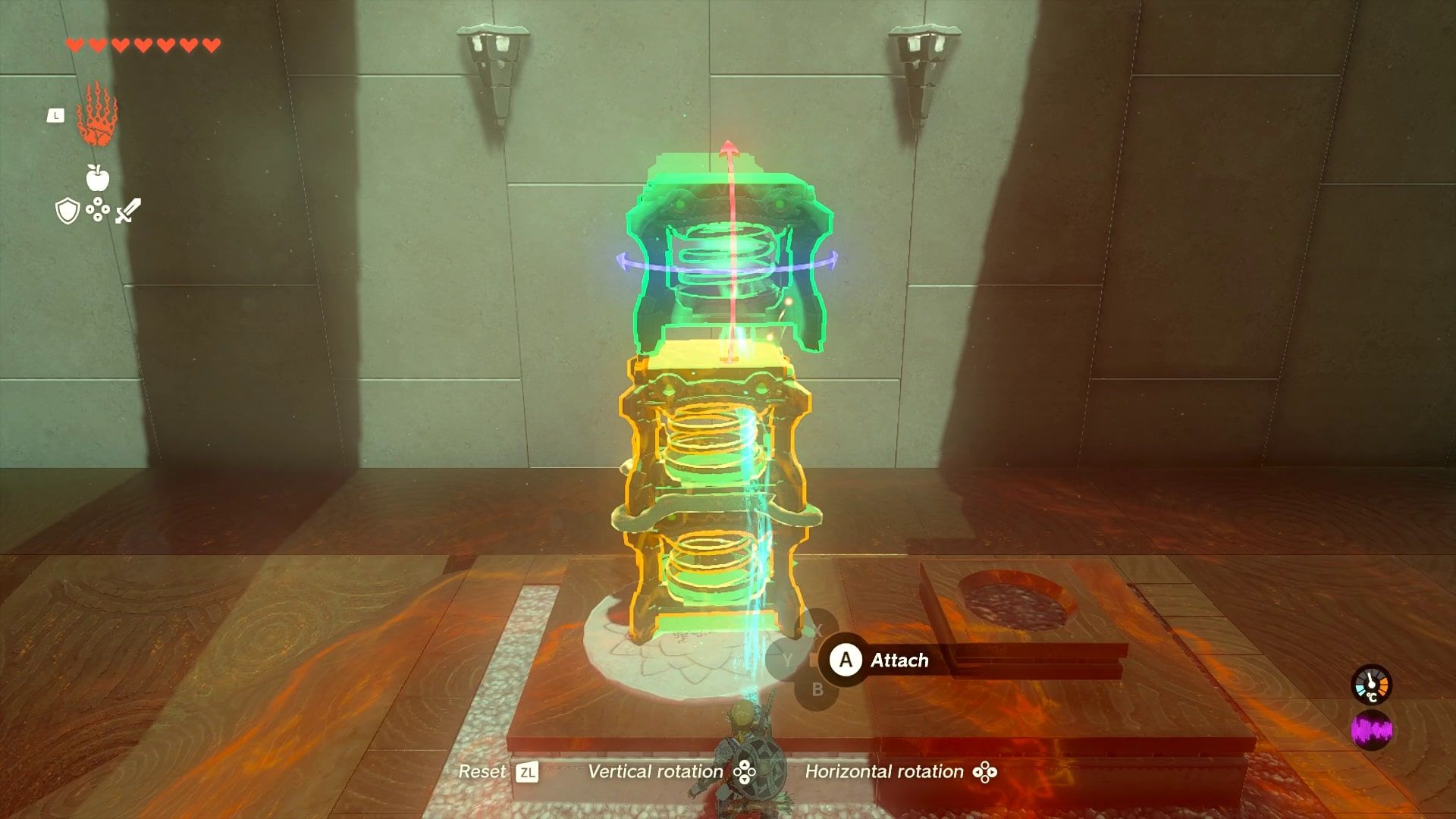 Tears of the Kingdom - Morok Shrine - A stack of launchers