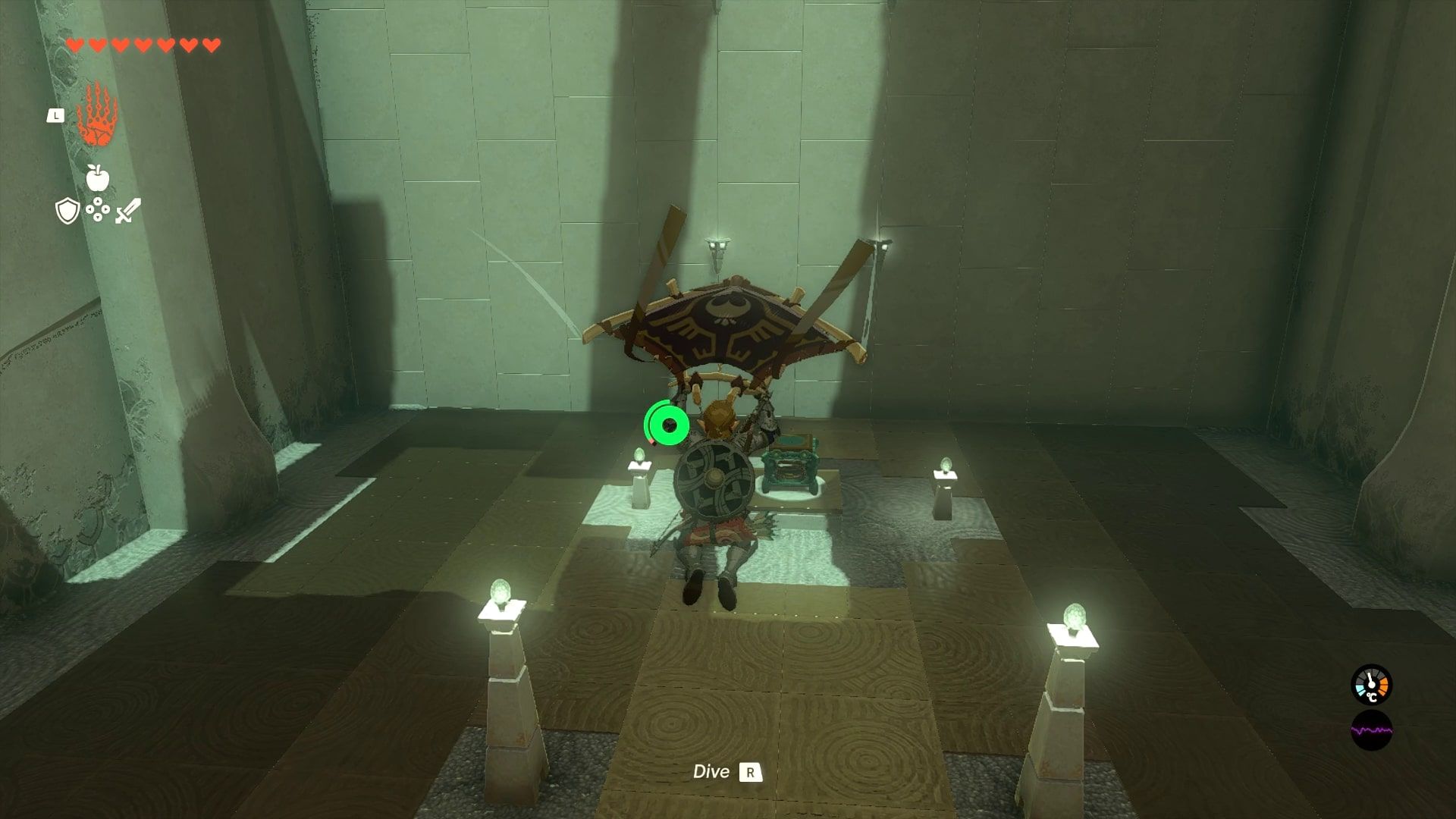 Tears of the Kingdom - Morok Shrine - Gliding to the first tier