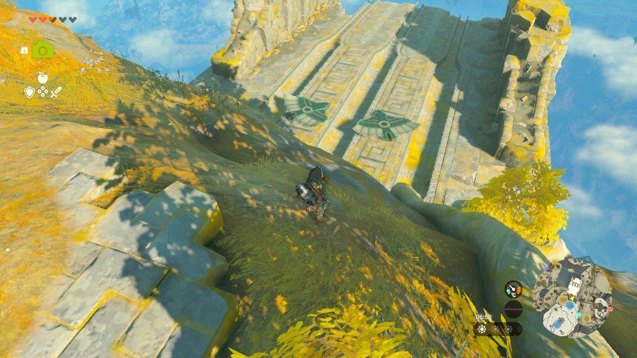 Tears of the Kingdom - Nachoyah Shrine - Looking down at the winged devices