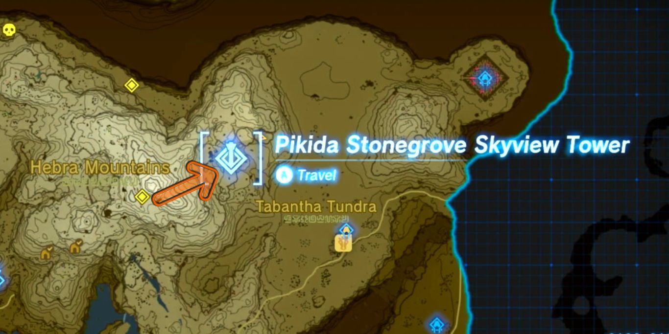Tears Of The Kingdom Pikida Stonegrove Skyview Tower Location