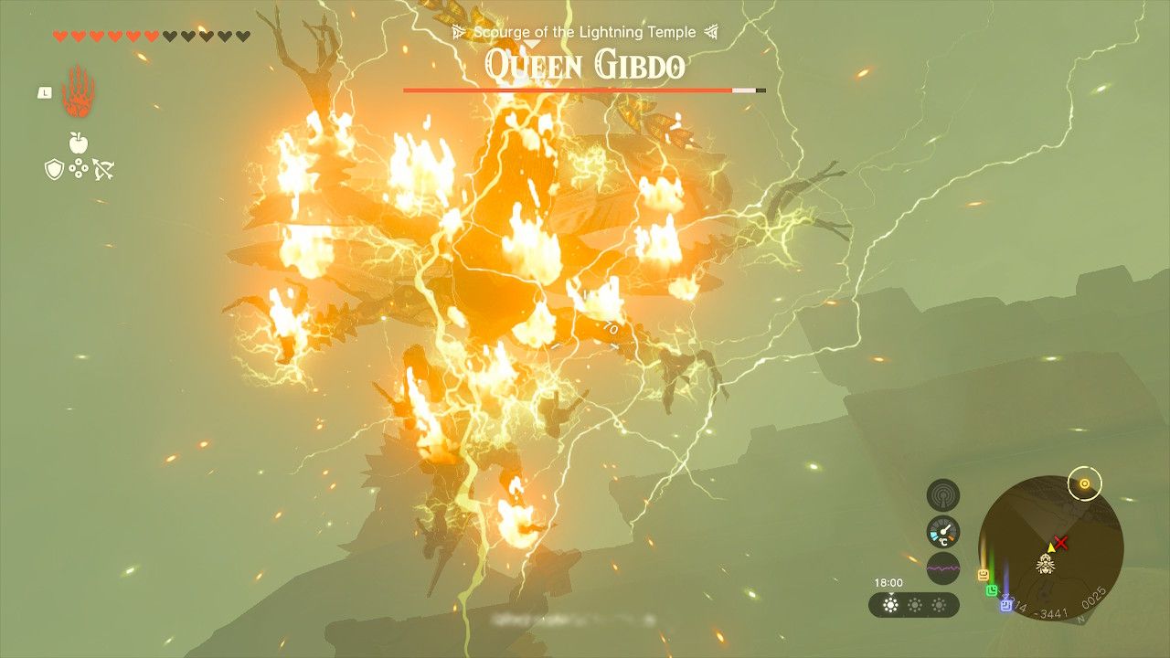 Tears of the Kingdom - Queen Gibdo on fire-1