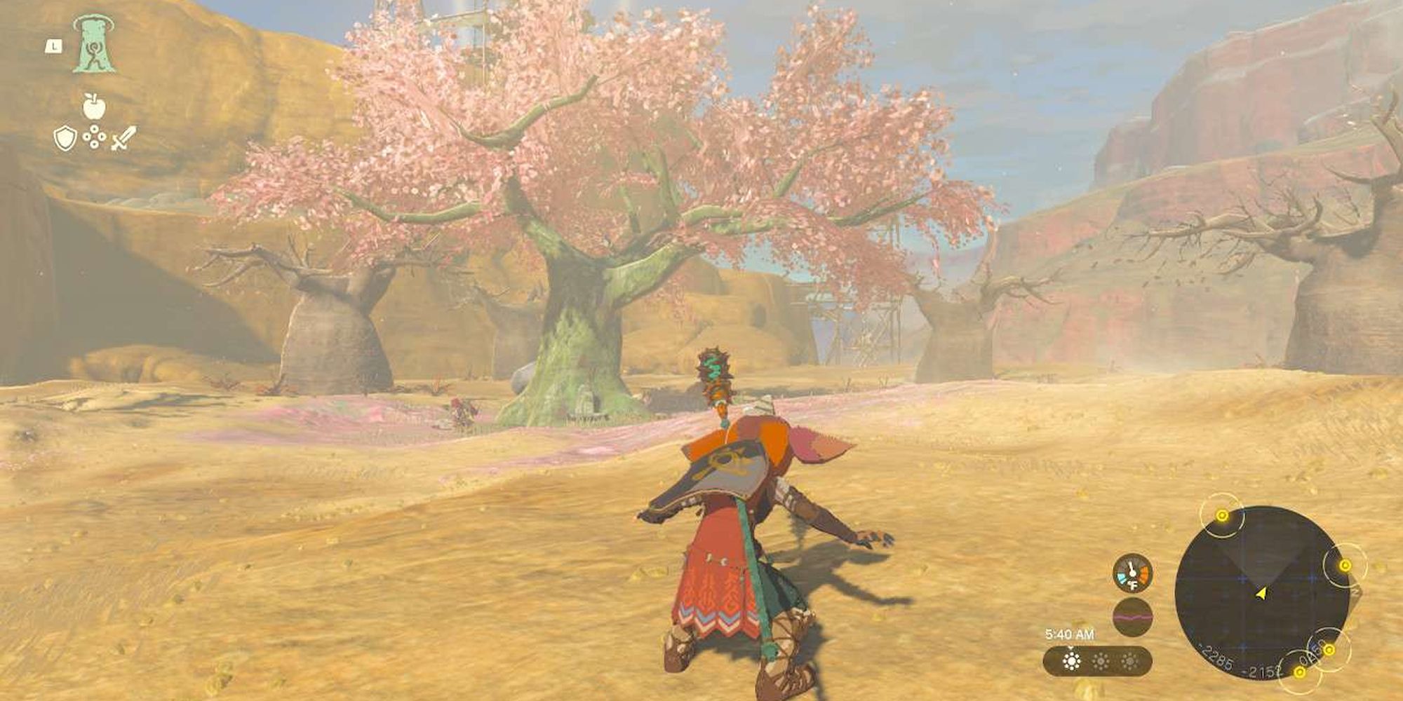 Link Standing In A Satori Grove in The Legend of Zelda: Tears of The Kingdom