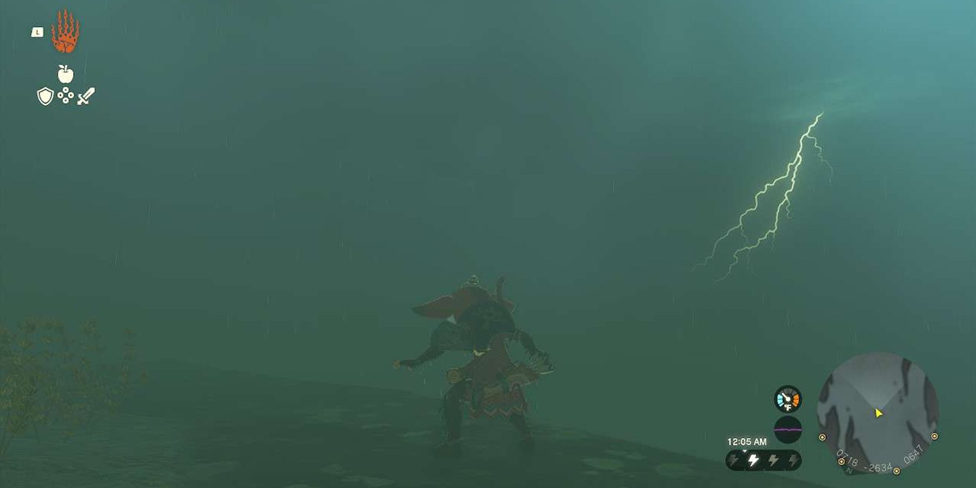 Link Standing On Thunderhead Isles in The Legend of Zelda: Tears of The Kingdom