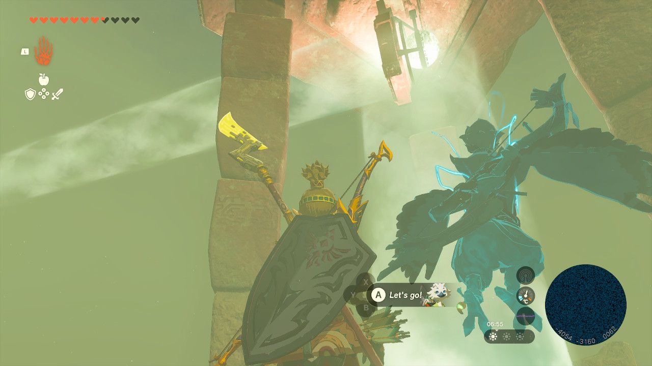 Tears of the Kingdom - The first light tower in the desert