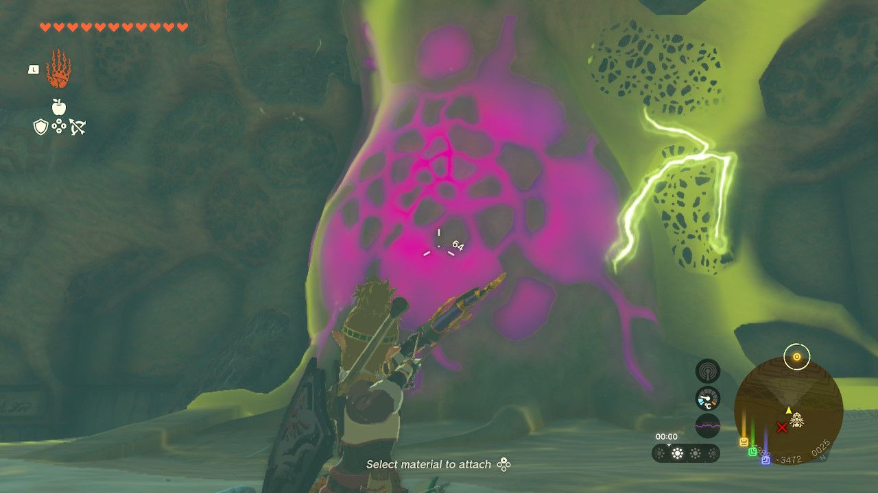 Tears of the Kingdom - The purple entrance to the Lightning Temple