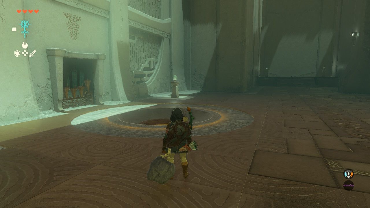Tears of the Kingdom - Tukarok Shrine - A slot for a ball
