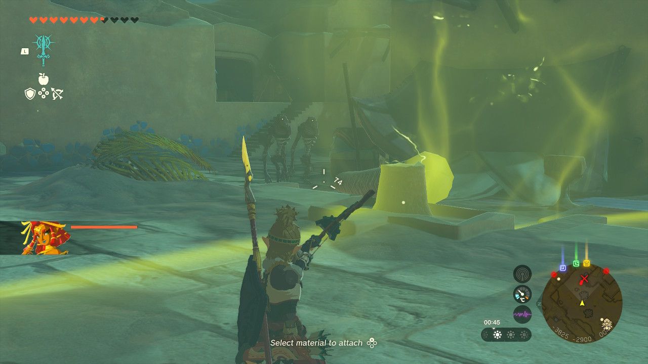 Tears of the Kingdom - Using lightning arrows to defend Gerudo Town
