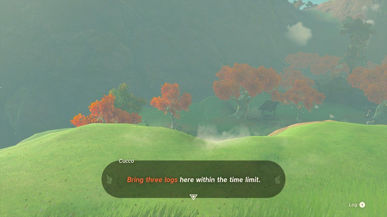 the cucco giving link the instruction to bring it logs potential princess sightings quest penn side adventure guide tears of the kingdom