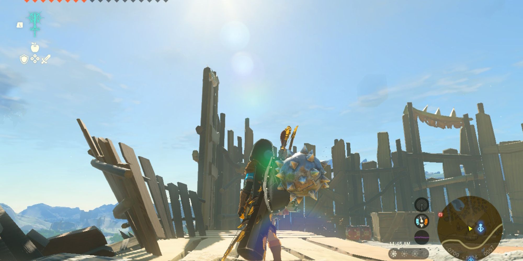 the legend of zelda tears of the kingdom giant spiked ball fused to a shield