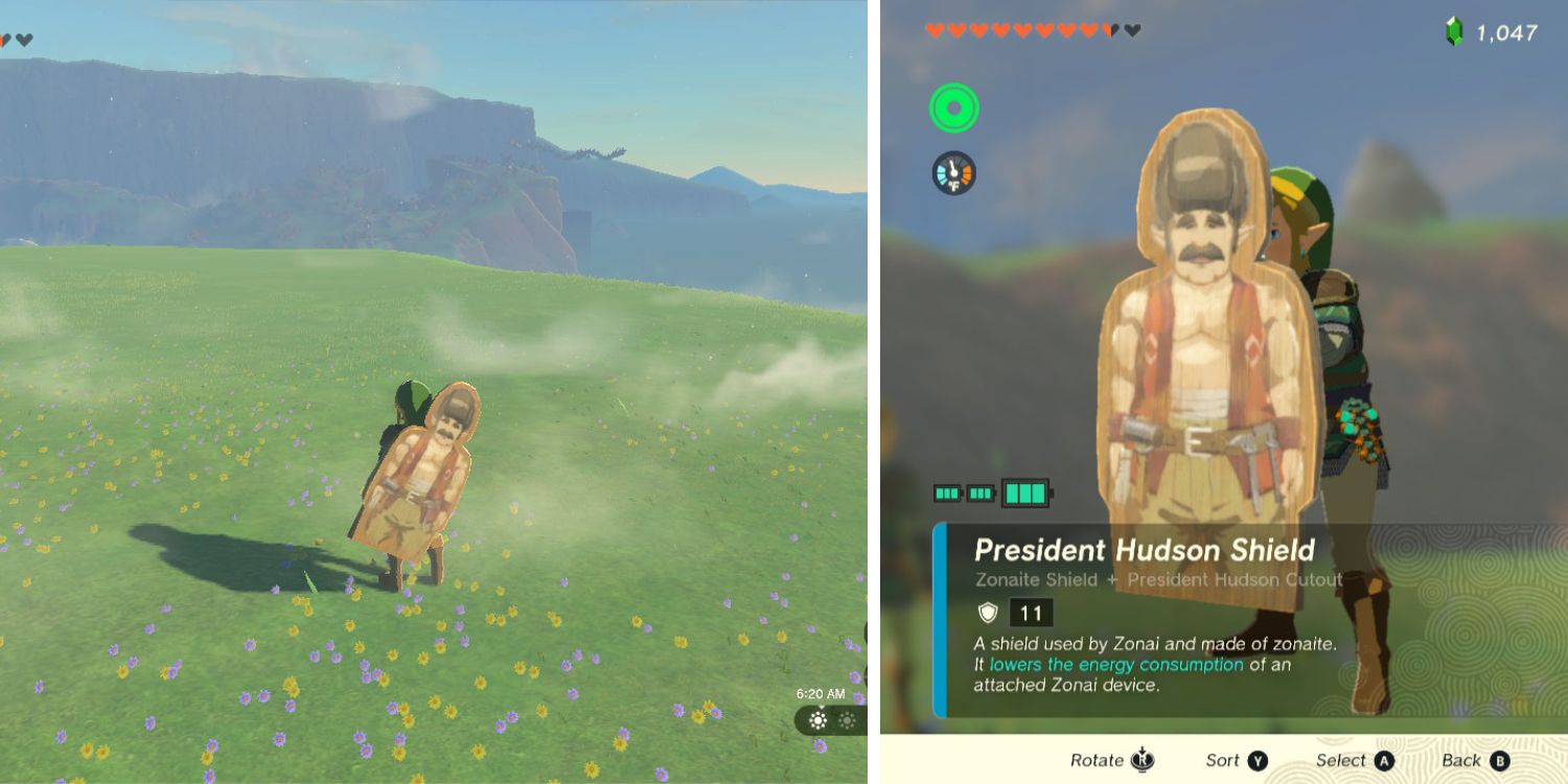 The Legend Of Zelda Tears of the Kingdom President Hudson Shield